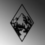 Wallity Montain 1 Escultura de Pared Negra